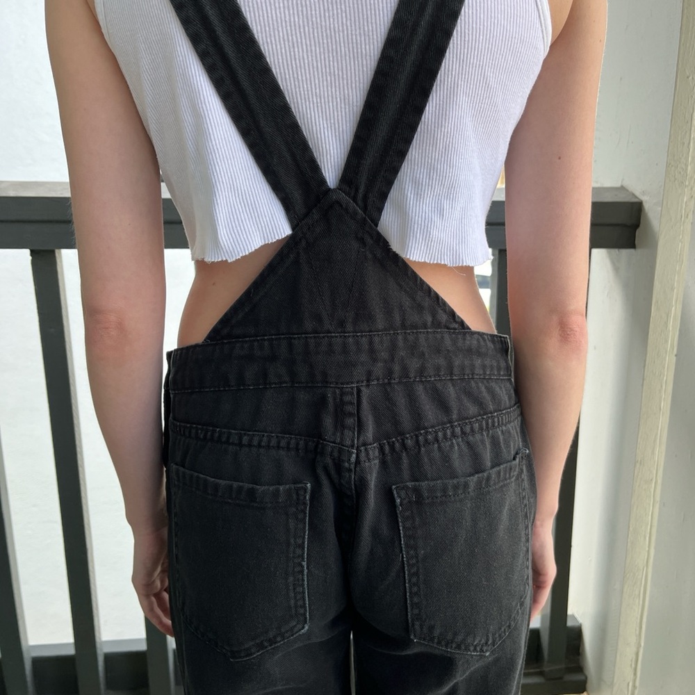 Forever 21 womens size small black overalls - Picture 8 of 8